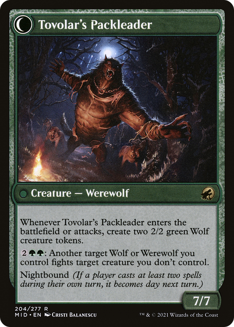 Tovolar's Huntmaster // Tovolar's Packleader [MID-204]