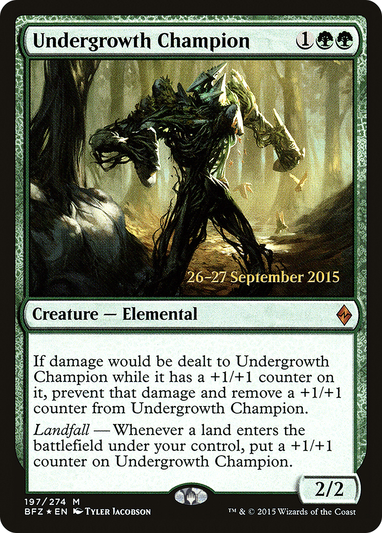 Undergrowth Champion - Prerelease Promo [PBFZ-197s]