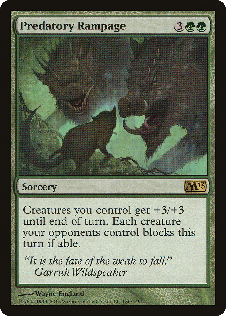 Predatory Rampage [M13-180]