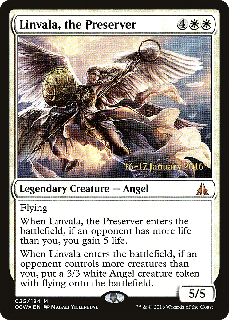 Linvala, the Preserver - Prerelease Promo [POGW-25s]