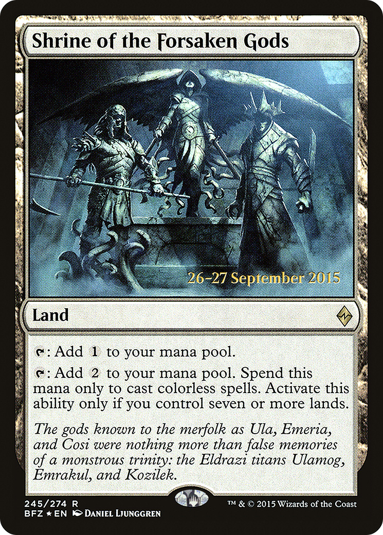 Shrine of the Forsaken Gods - Prerelease Promo [PBFZ-245s]