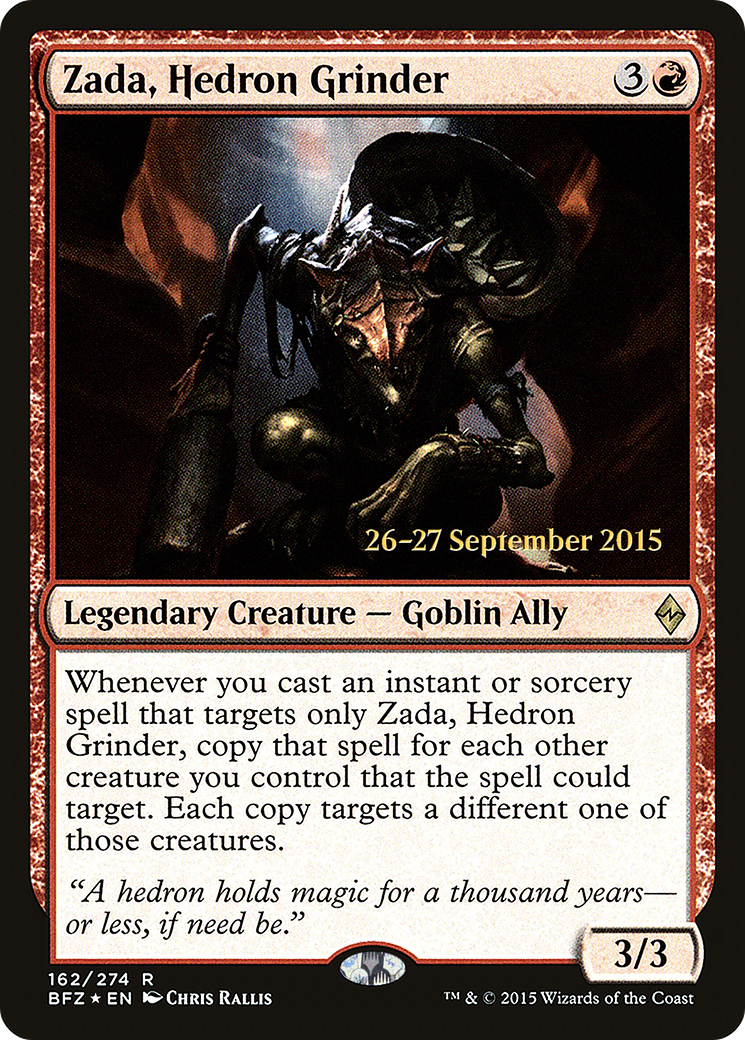 Zada, Hedron Grinder - Prerelease Promo [PBFZ-162s]