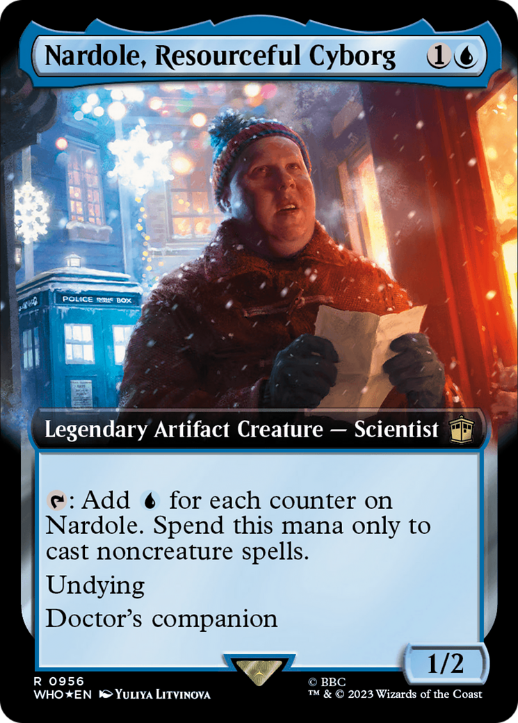 Nardole, Resourceful Cyborg - Extended Art - Surge Foil [WHO-956]