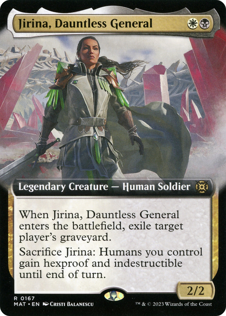 Jirina, Dauntless General - Extended Art [MAT-167]