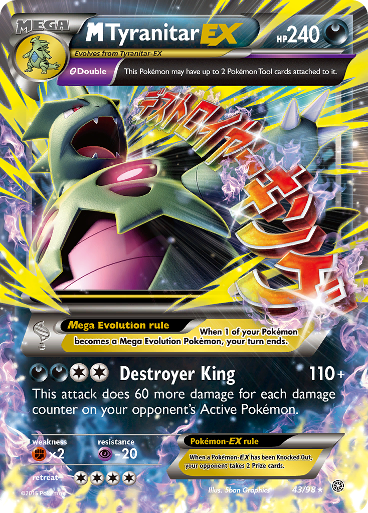 M Tyranitar-EX [XY7-43]