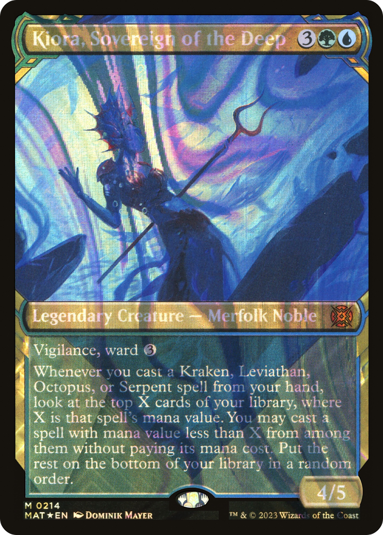 Kiora, Sovereign of the Deep - Showcase - Halo Foil [MAT-214]