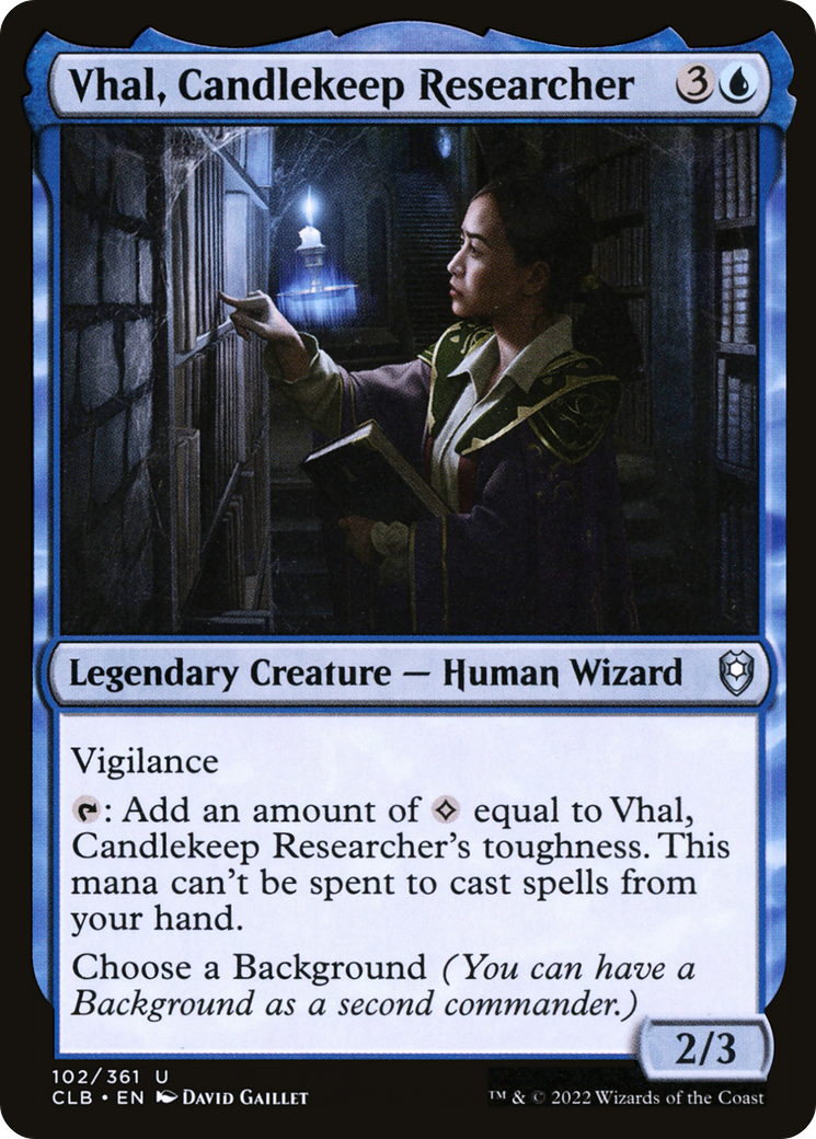 Vhal, Candlekeep Researcher [CLB-102]