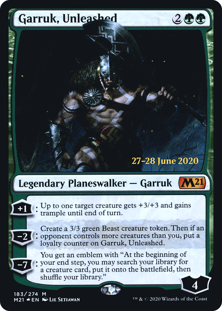 Garruk, Unleashed - Prerelease Promo [PM21-183s]