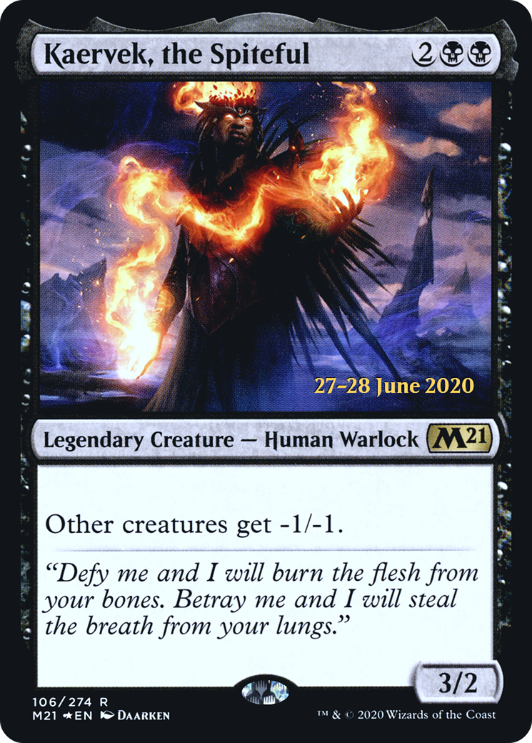 Kaervek, the Spiteful - Prerelease Promo [PM21-106s]