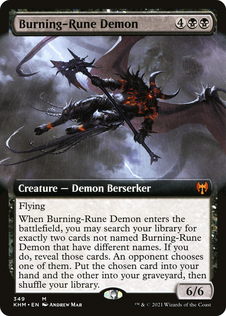 Burning-Rune Demon - Extended Art [KHM-349]