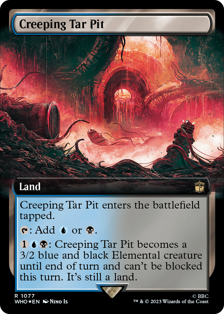 Creeping Tar Pit - Extended Art - Surge Foil [WHO-1077]