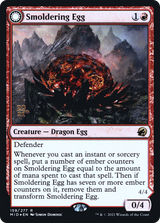 Smoldering Egg // Ashmouth Dragon - Prerelease Promo [PMID-159s]