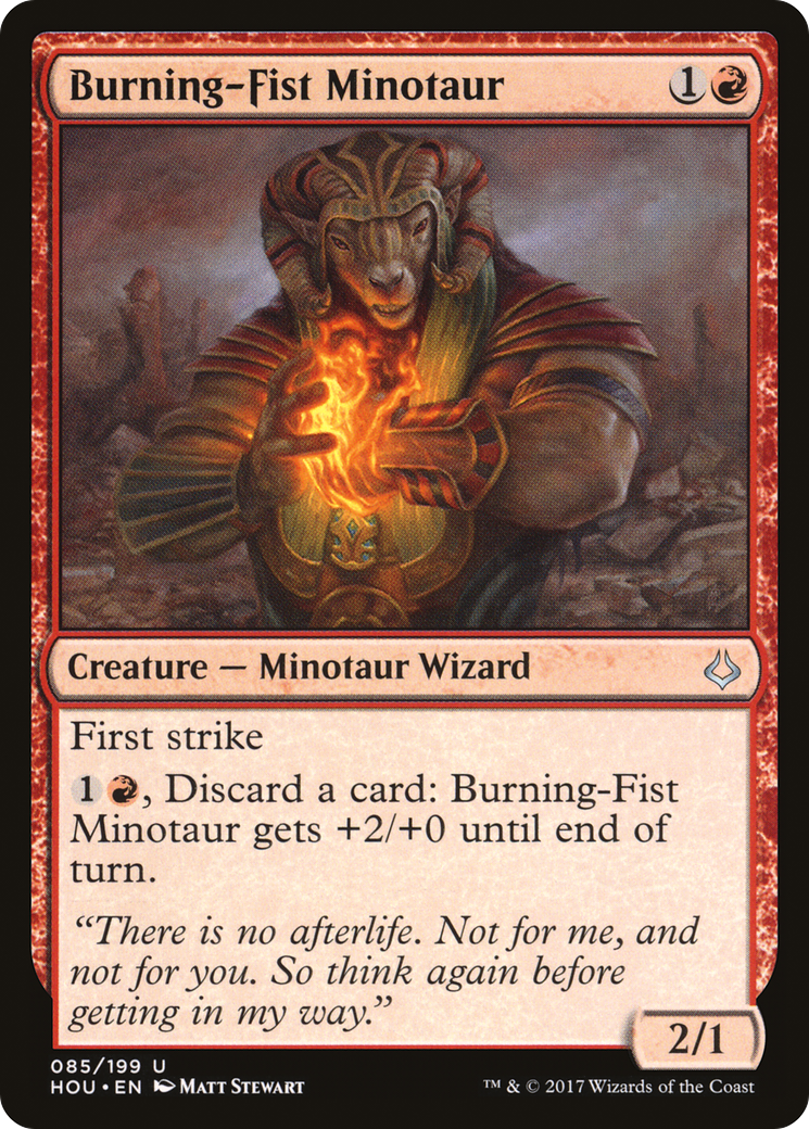 Burning-Fist Minotaur [HOU-85]