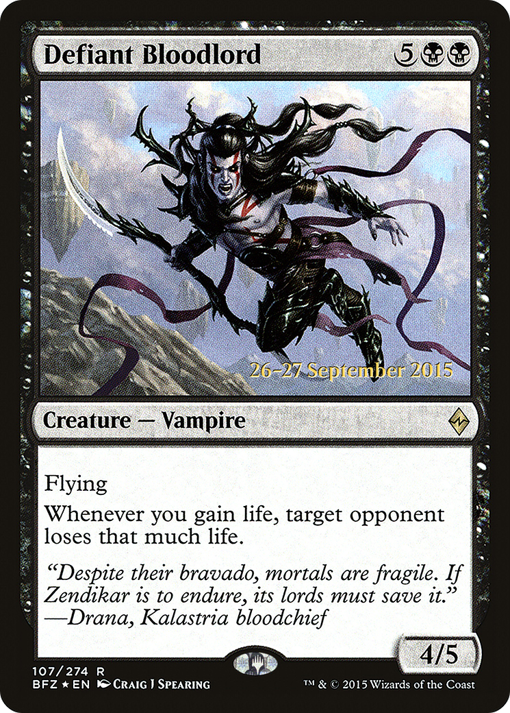 Defiant Bloodlord - Prerelease Promo [PBFZ-107s]