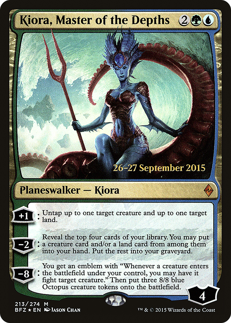 Kiora, Master of the Depths - Prerelease Promo [PBFZ-213s]