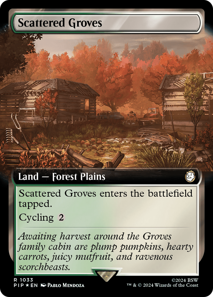 Scattered Groves - Extended Art - Surge Foil [PIP-1033]