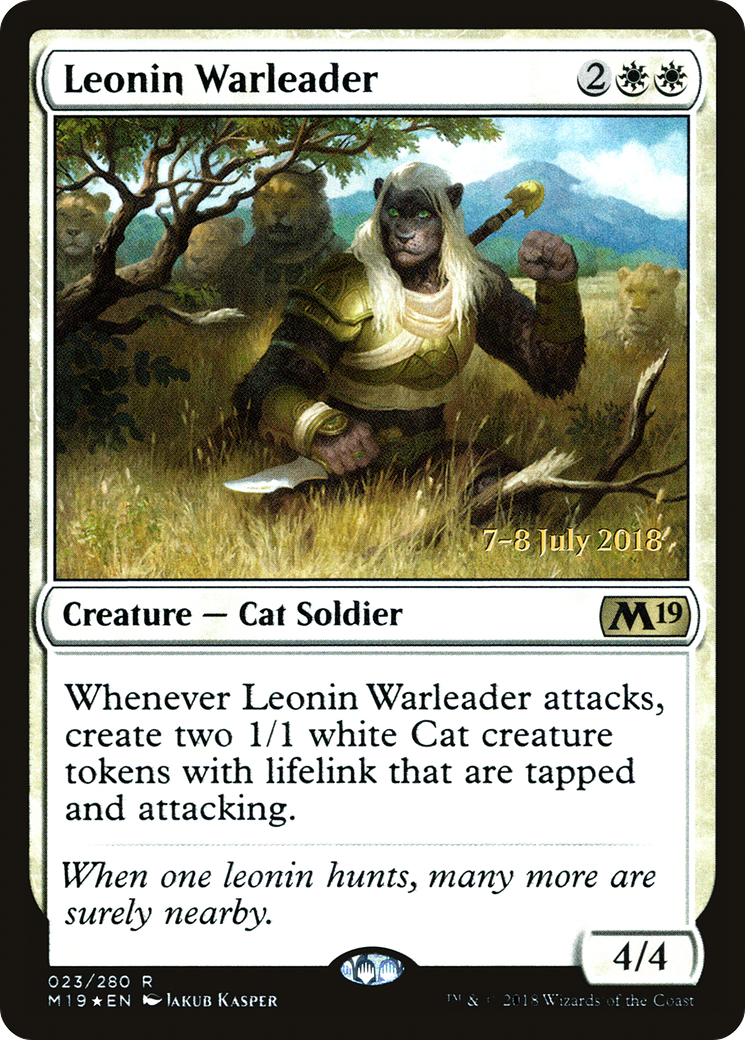 Leonin Warleader - Prerelease Promo [PM19-23s]