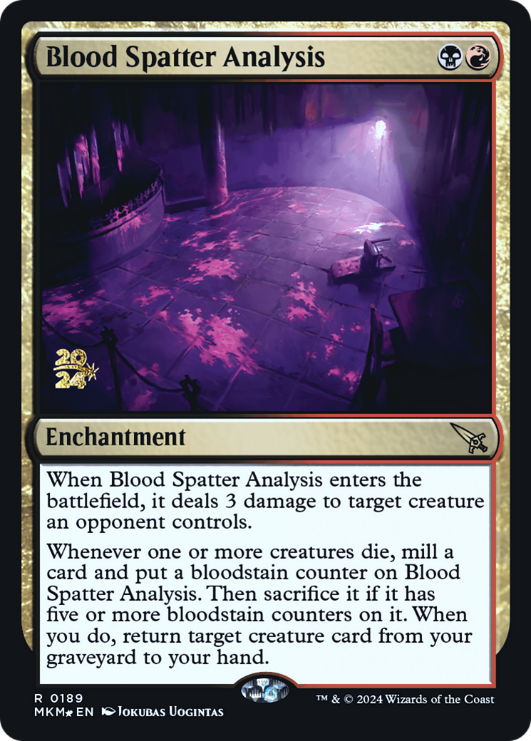 Blood Spatter Analysis - Prerelease Promo [PMKM-189s]