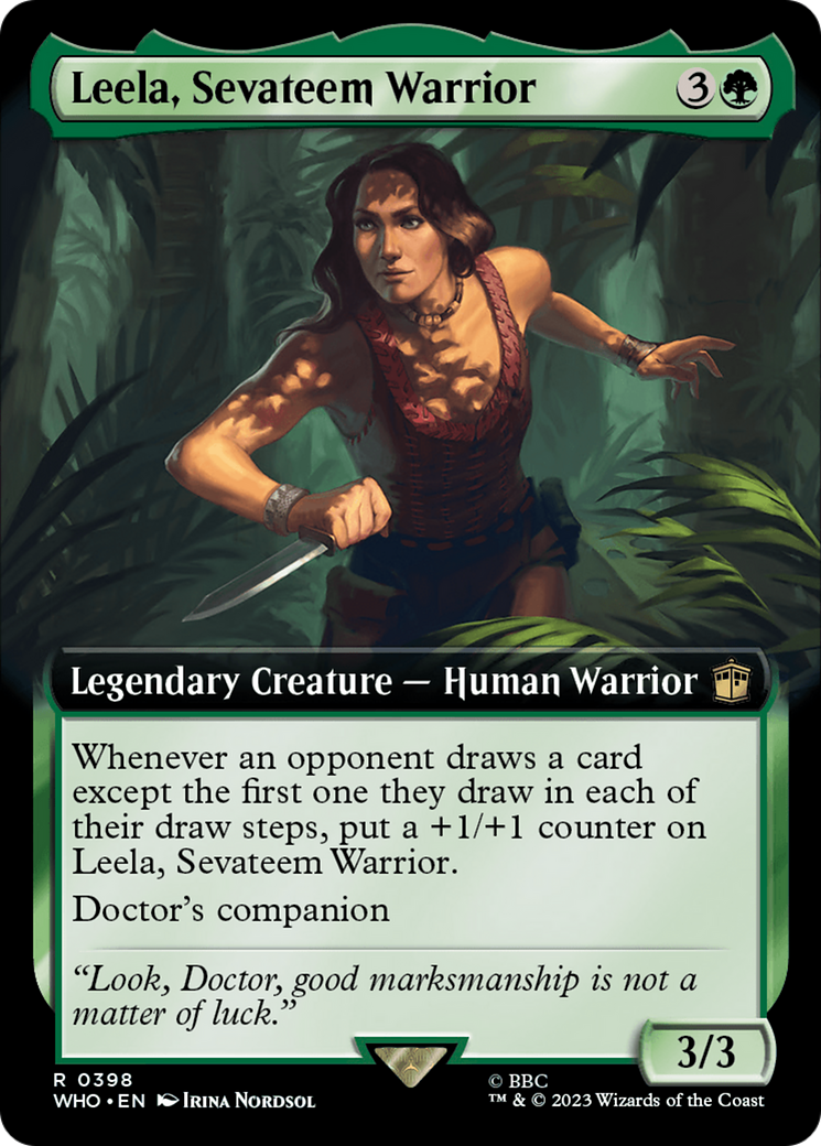 Leela, Sevateem Warrior - Extended Art [WHO-398]