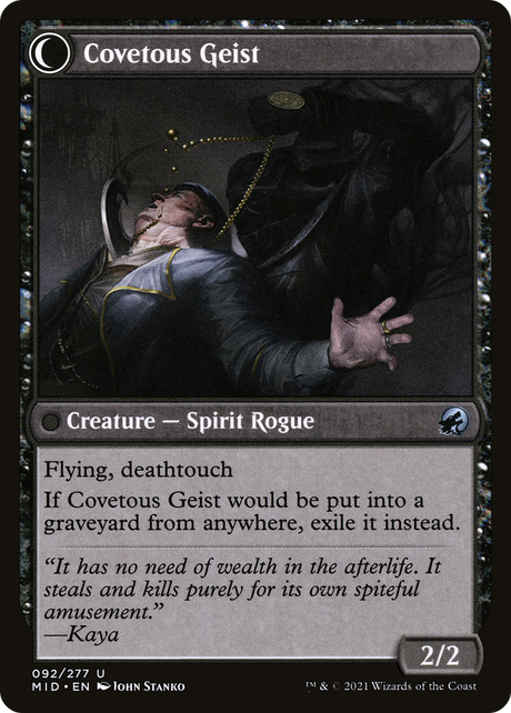 Covert Cutpurse // Covetous Geist [MID-92]