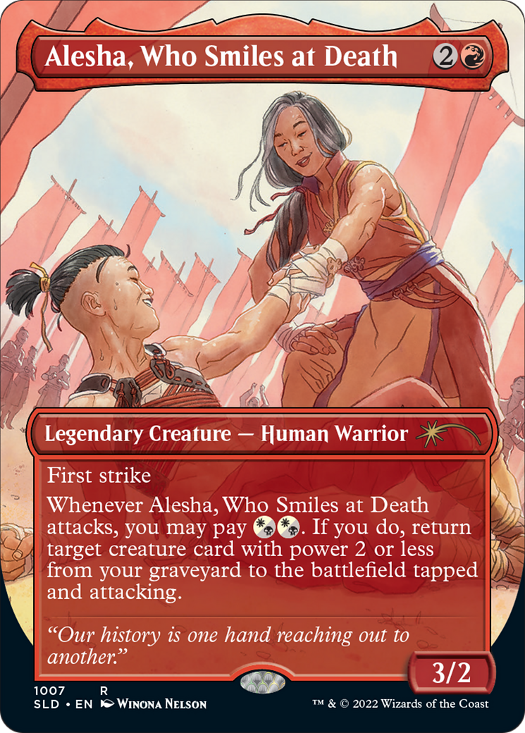 Alesha, Who Smiles at Death - Borderless - Full Art [SLD-1007]