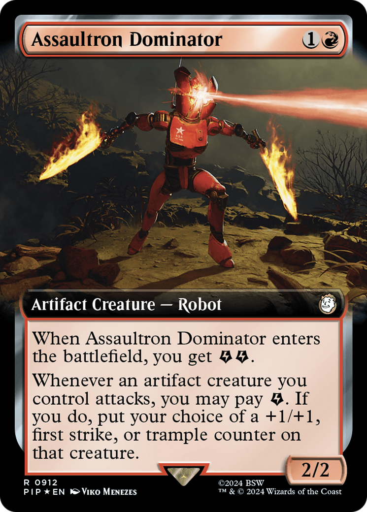 Assaultron Dominator - Extended Art - Surge Foil [PIP-912]