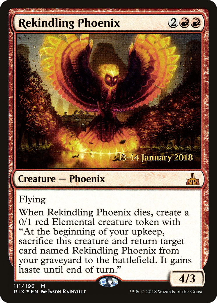 Rekindling Phoenix - Prerelease Promo [PRIX-111s]