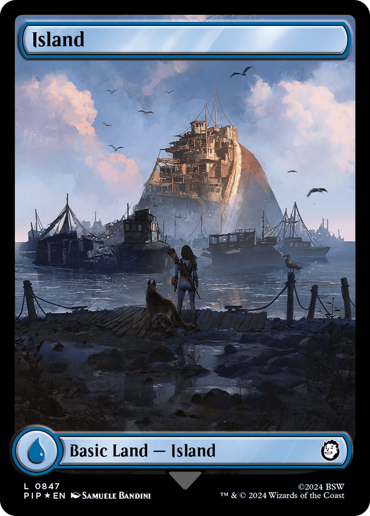 Island - Surge Foil - Full Art [PIP-847]