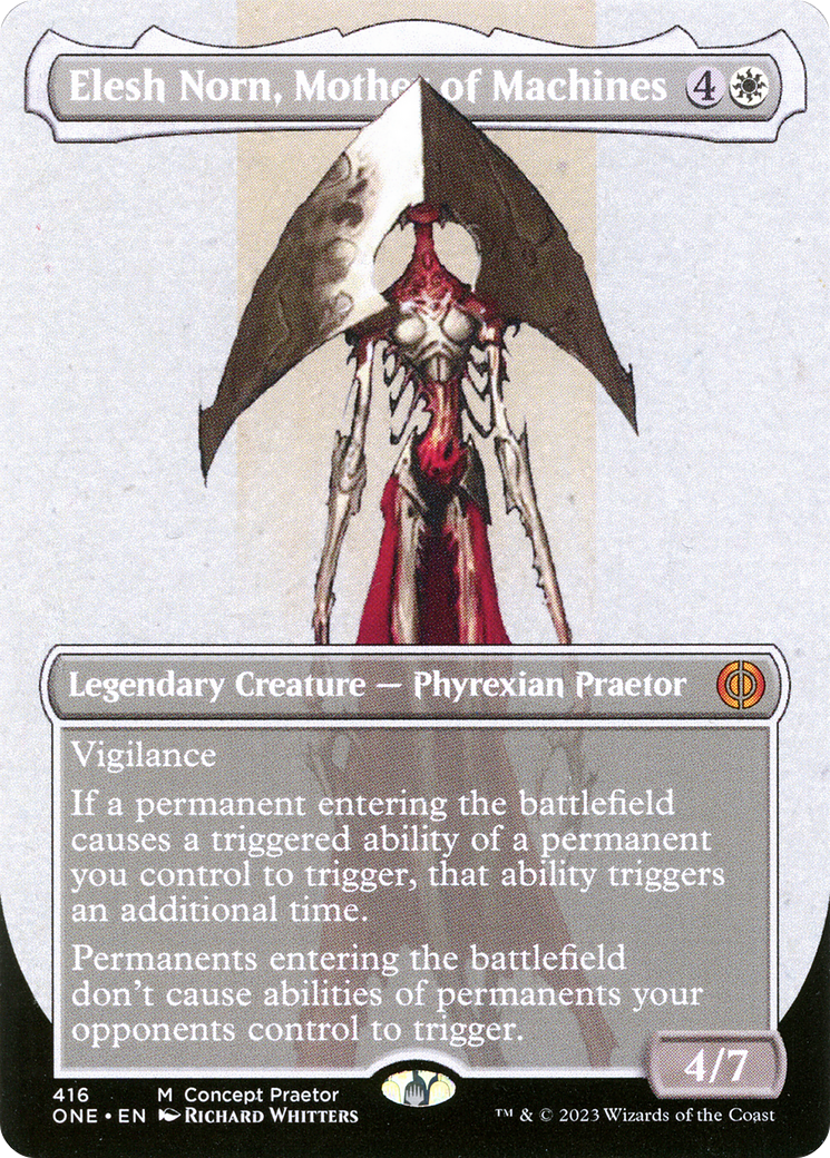 Elesh Norn, Mother of Machines - Borderless - Concept Praetor - Full Art [ONE-416]