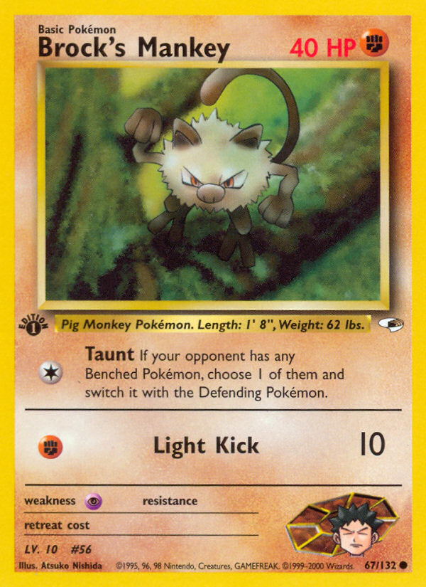 Brock's Mankey [GYM1-67]