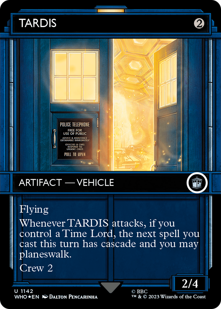 TARDIS - Borderless - Showcase - Surge Foil [WHO-1142]