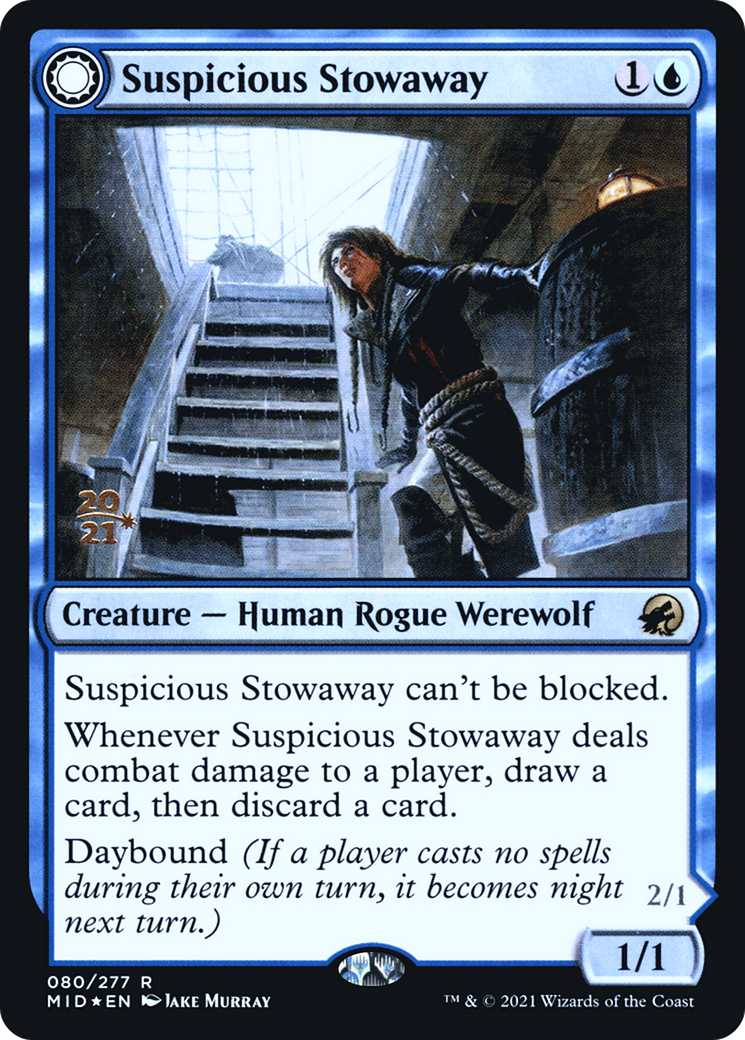 Suspicious Stowaway // Seafaring Werewolf - Prerelease Promo [PMID-80s]