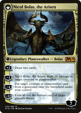 Nicol Bolas, the Ravager // Nicol Bolas, the Arisen - Prerelease Promo [PM19-218s]