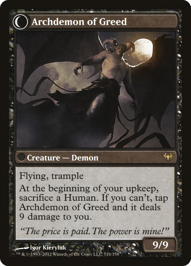 Ravenous Demon // Archdemon of Greed [DKA-71]