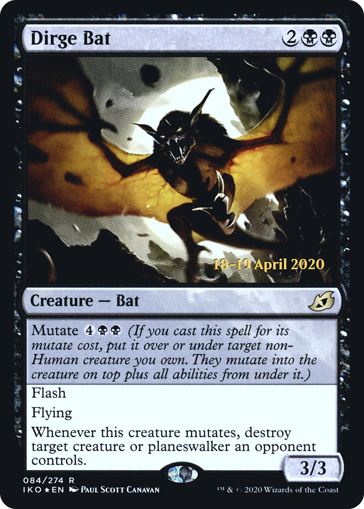 Dirge Bat - Prerelease Promo [PIKO-84s]