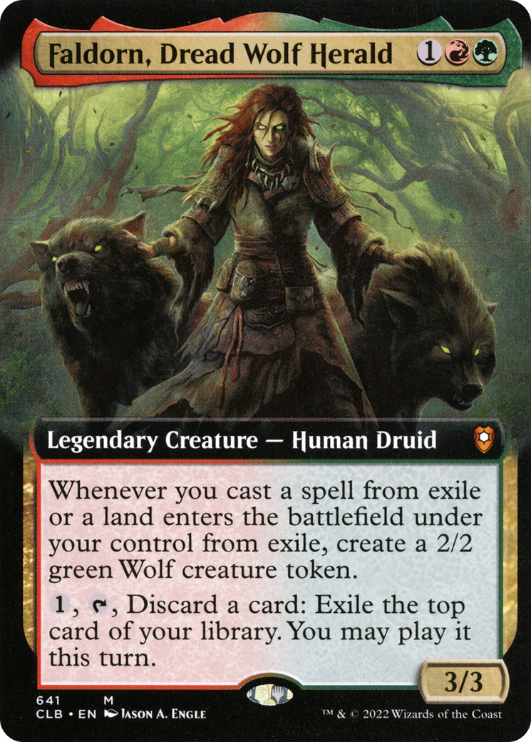 Faldorn, Dread Wolf Herald - Extended Art [CLB-641]