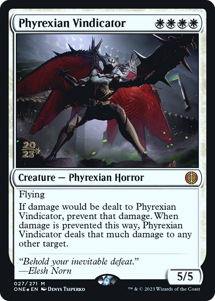 Phyrexian Vindicator - Prerelease Promo [PONE-27s]