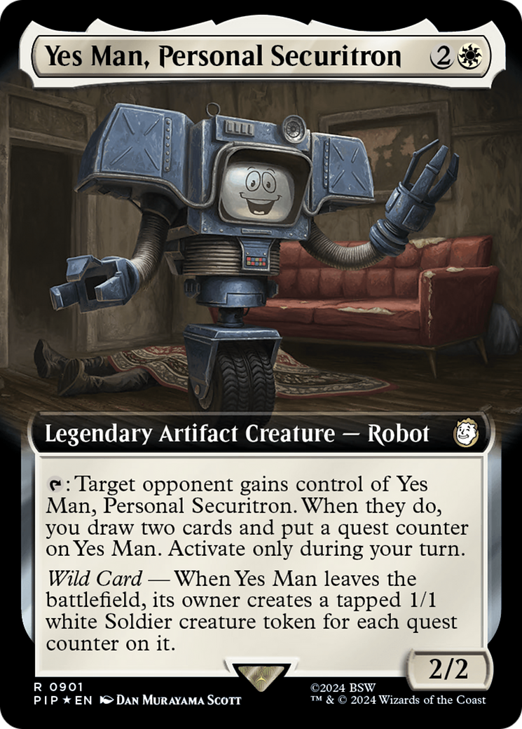 Yes Man, Personal Securitron - Extended Art - Surge Foil [PIP-901]