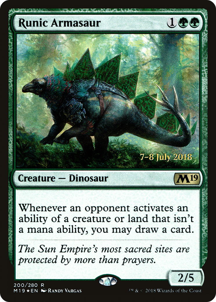 Runic Armasaur - Prerelease Promo [PM19-200s]