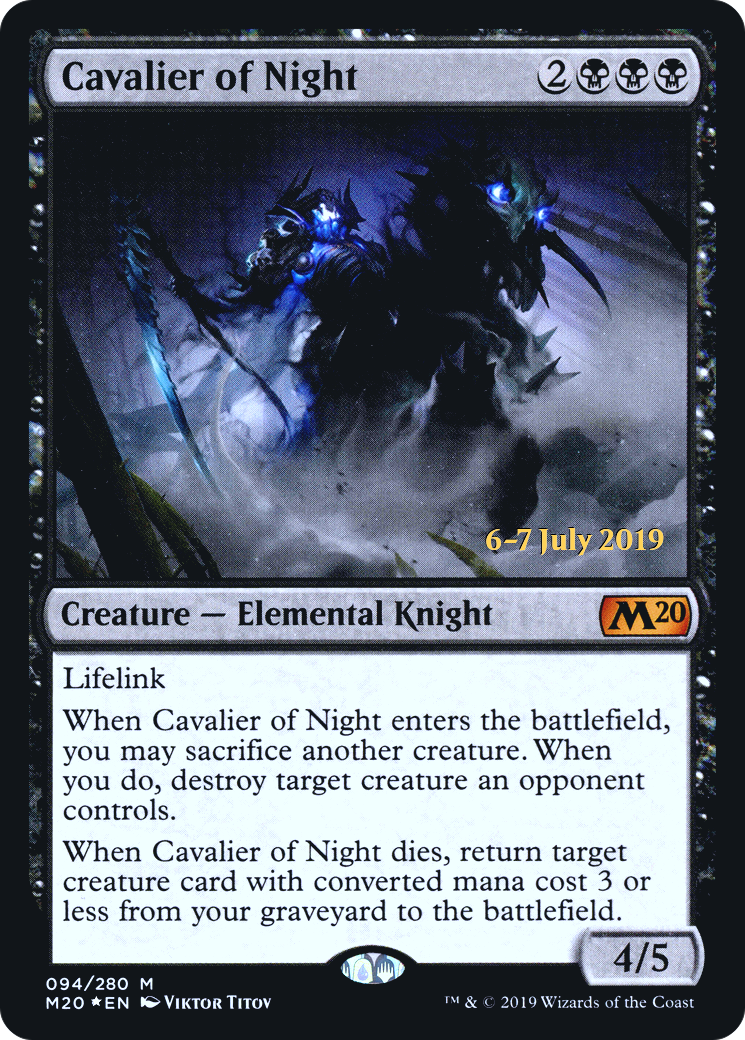 Cavalier of Night - Prerelease Promo [PM20-94s]