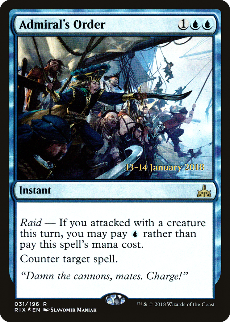 Admiral's Order - Prerelease Promo [PRIX-31s]