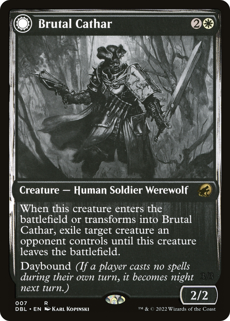 Brutal Cathar // Moonrage Brute [DBL-7]