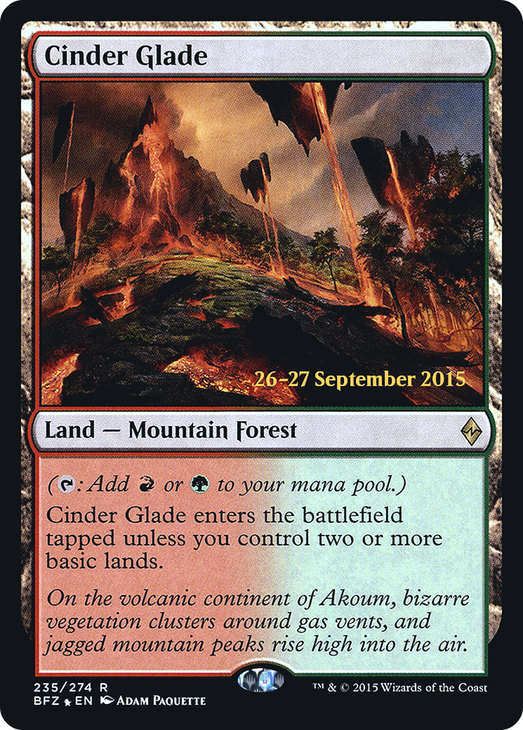 Cinder Glade - Prerelease Promo [PBFZ-235s]