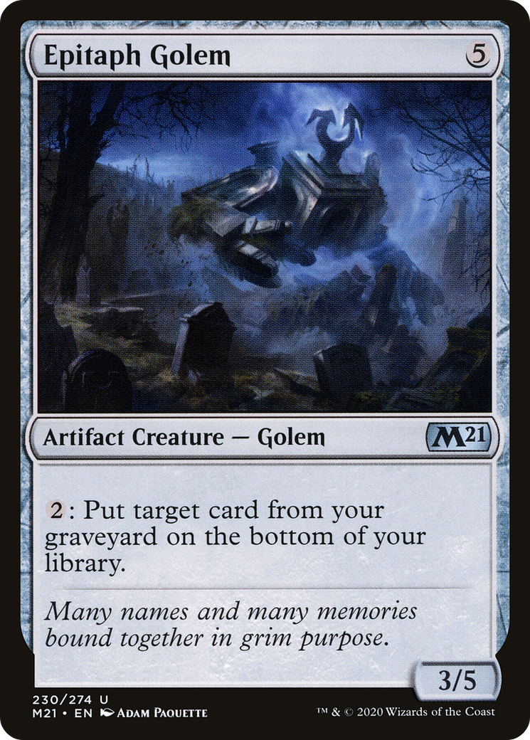 Epitaph Golem [M21-230]