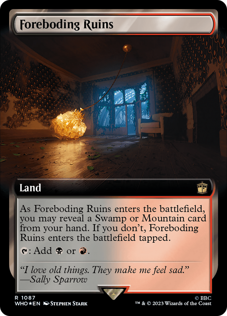 Foreboding Ruins - Extended Art - Surge Foil [WHO-1087]