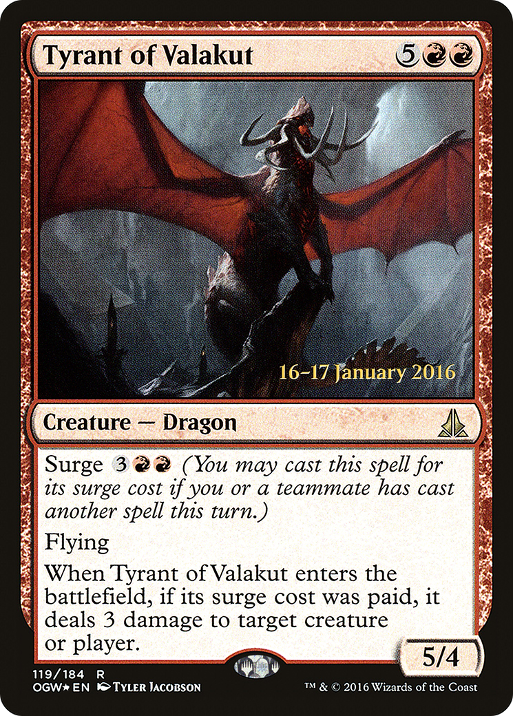 Tyrant of Valakut - Prerelease Promo [POGW-119s]