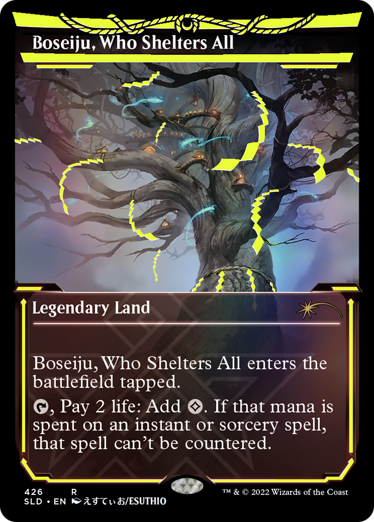 Boseiju, Who Shelters All - Showcase - Neon Ink - Full Art [SLD-426]