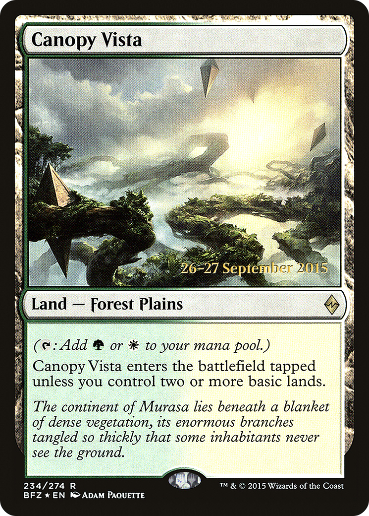 Canopy Vista - Prerelease Promo [PBFZ-234s]