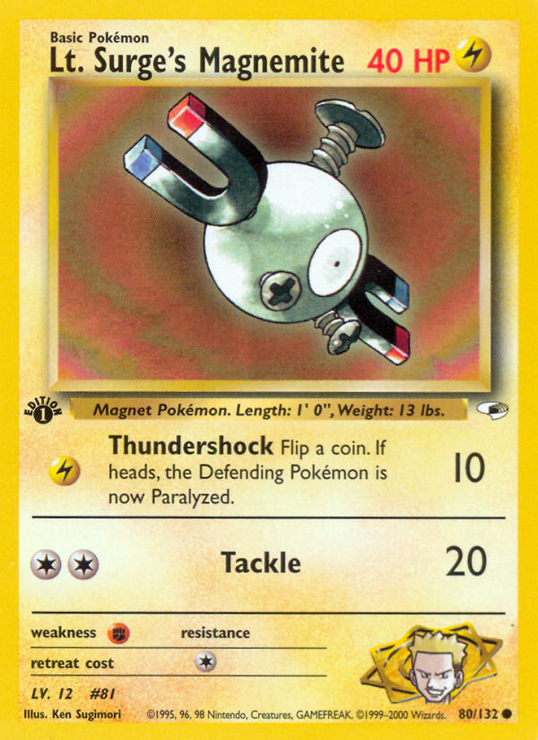 Lt. Surge's Magnemite [GYM1-80]