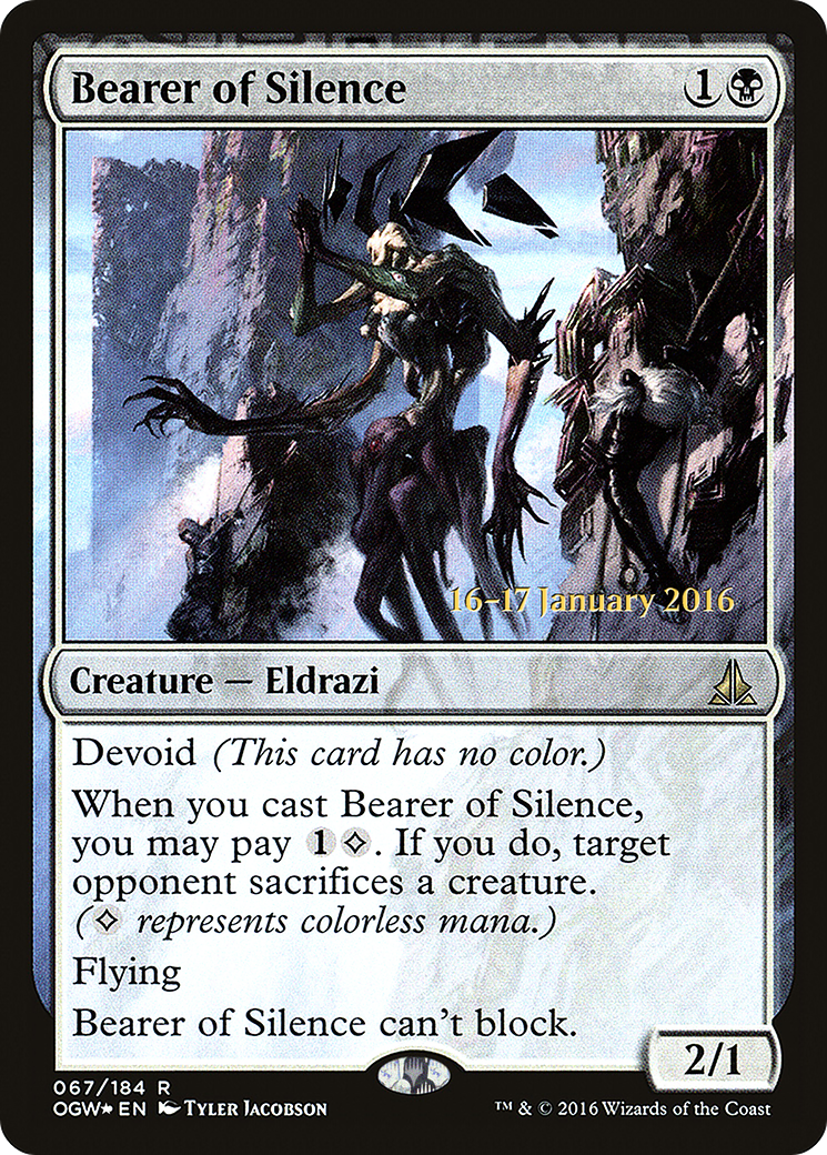 Bearer of Silence - Prerelease Promo [POGW-67s]